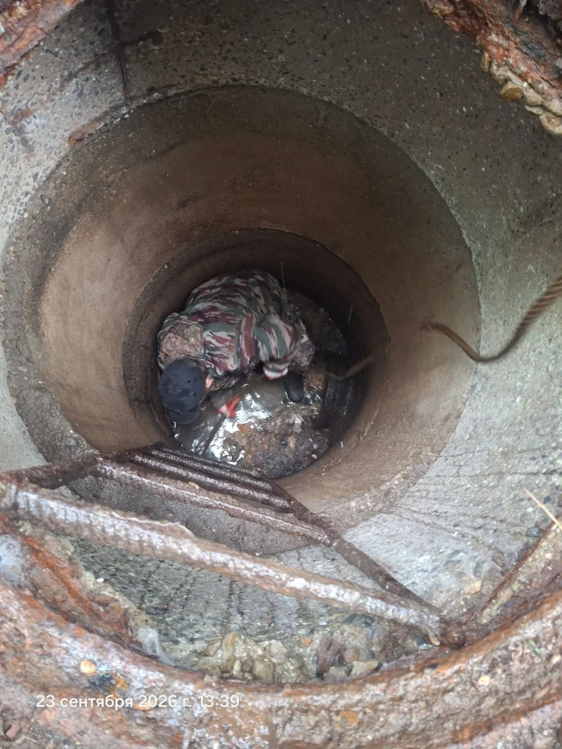 Выполнили прочистку канализационной системы по ул. Димитрова, д.1-в
