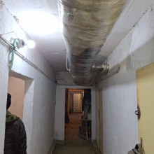 Выполнен косметический ремонт подвального помещения по ул.Димитрова, д.8