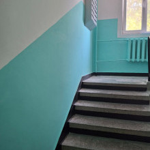 Завершили косметический ремонт 3-го подъезда по ул. Димитрова, д.12