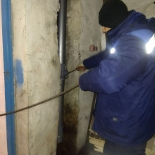Выполнена прочистка канализационной системы по ул. Кооперативная, д.10