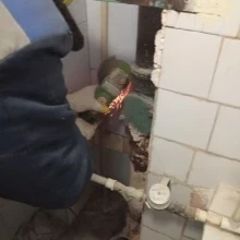 Выполнена замена участка трубы канализационной системы по ул.Чапаева, д.25