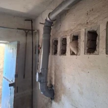 Выполнили замену канализационного стояка по ул. Евпаторийская, д.22
