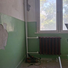 Выполнены работы по восстановлению системы отопления в 4-м подъезде ул. Димитрова, д. 14